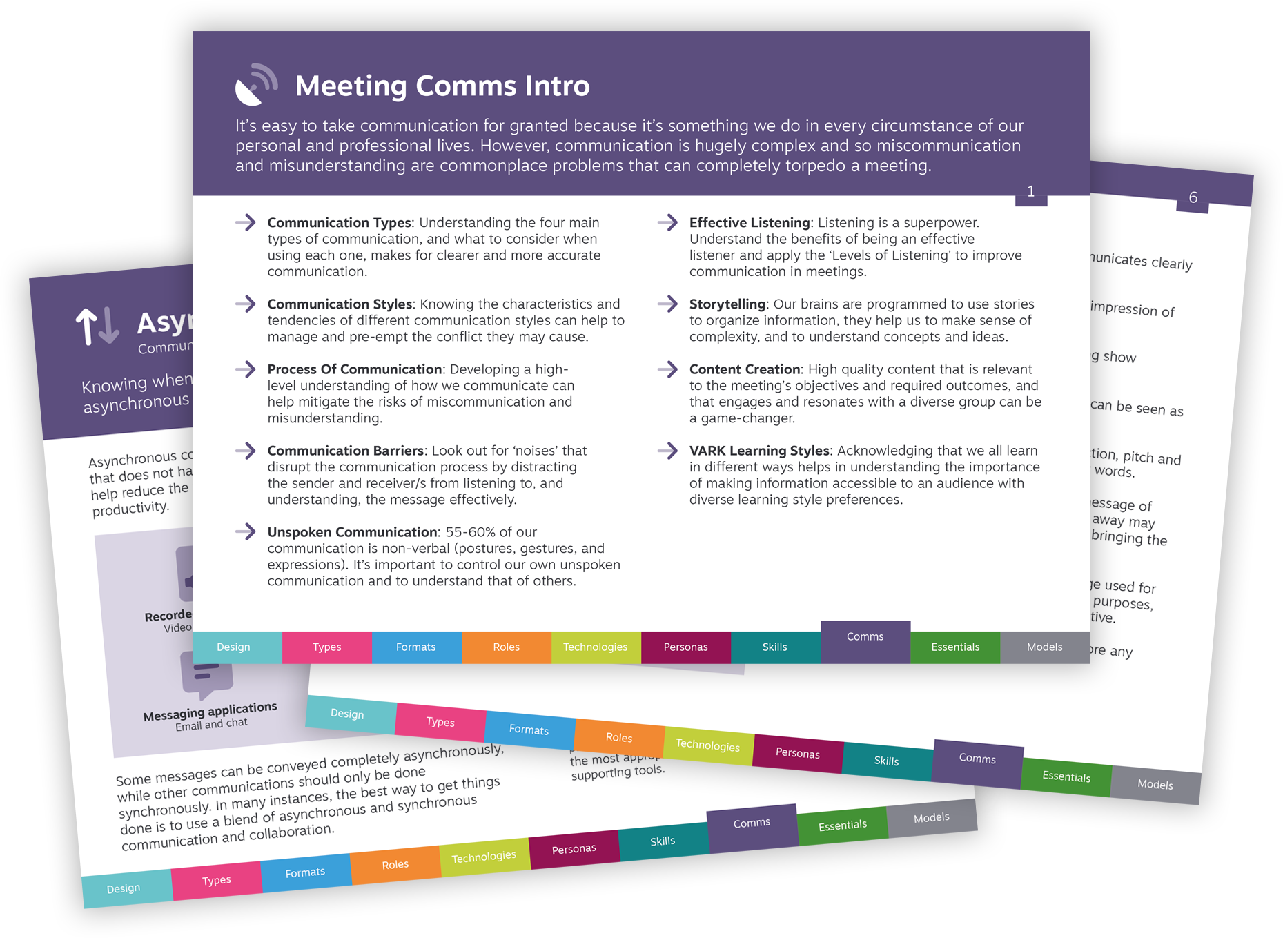 Meeting Comms cards
